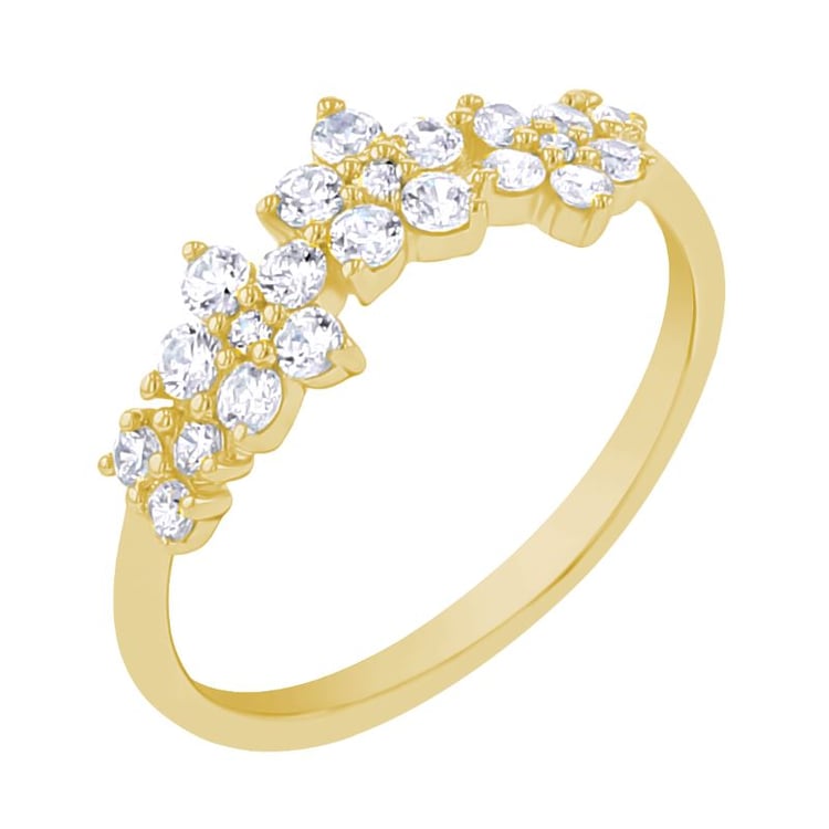 Ring mit Blumen aus Lab Grown Diamanten Juliet 152274