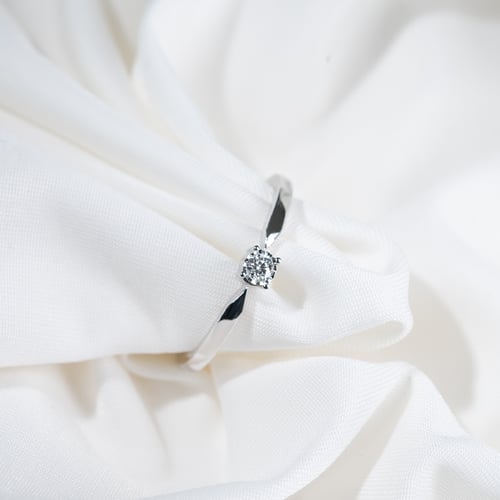 Eleganter Silberring mit Lab Grown Diamanten Ximena