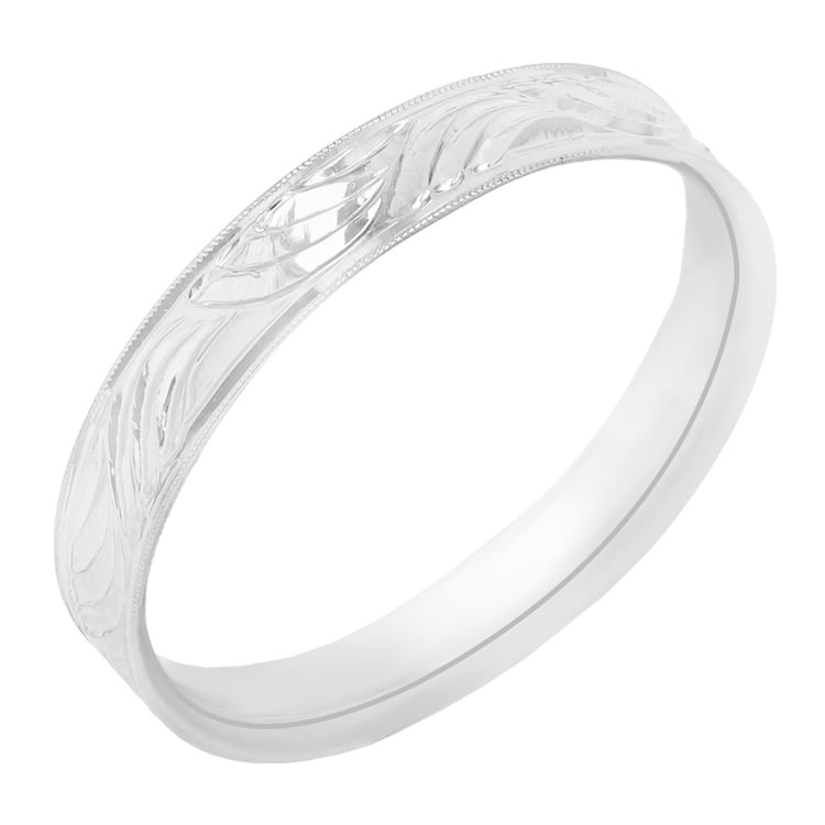 Goldene Eheringe mit Gravur und Diamanten Davis 98308