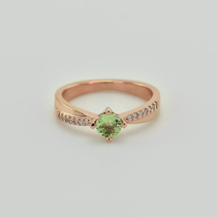 Goldring mit Tsavorit und Diamanten Sewyn 29730