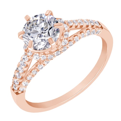 Verlobungsring mit Diamanten Heshmy