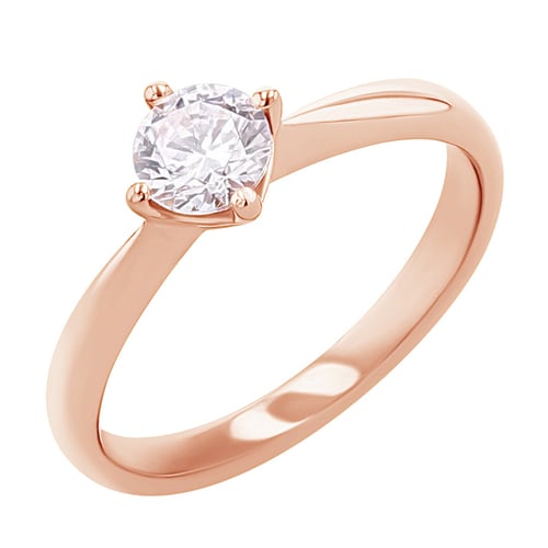 Verlobungsring aus Weißgold mit Diamant Mahiya