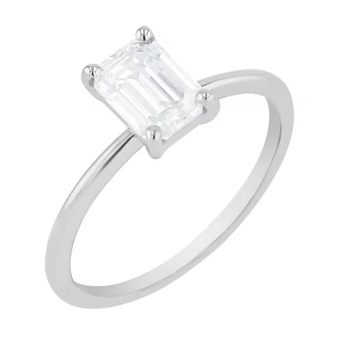 Scheidungsring mit einem Lab Grown Diamanten im Emeraldschliff Lestat