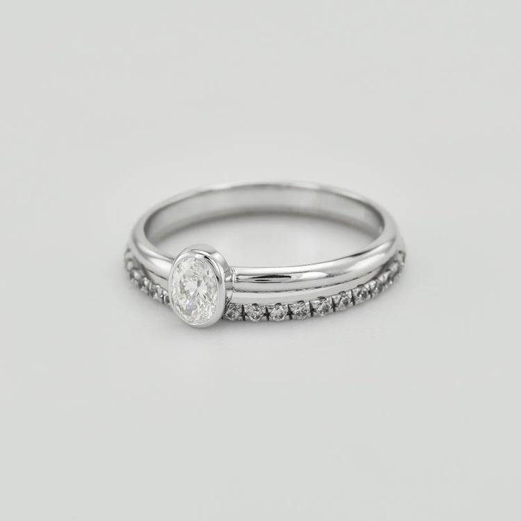 Goldenes Verlobungsset mit Diamant Iline 37334