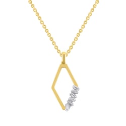 Anhänger aus Gold mit Lab Grown Diamanten Flora