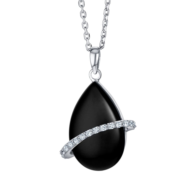 Anhänger aus Silber mit Onyx Rosica