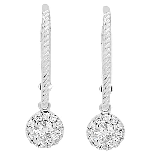 Silberne Ohrringe mit Lab Grown Diamanten Mona