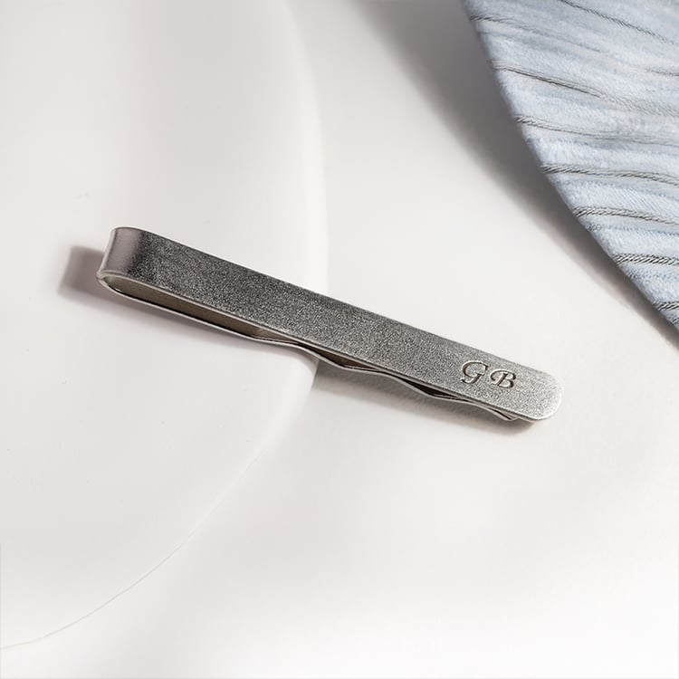 Silberne Krawatennadel mit personalisierter Gravur Draco 149995