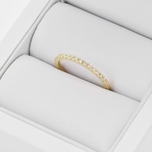 Goldener Memoire-Ring mit Diamanten 1.25mm Adva