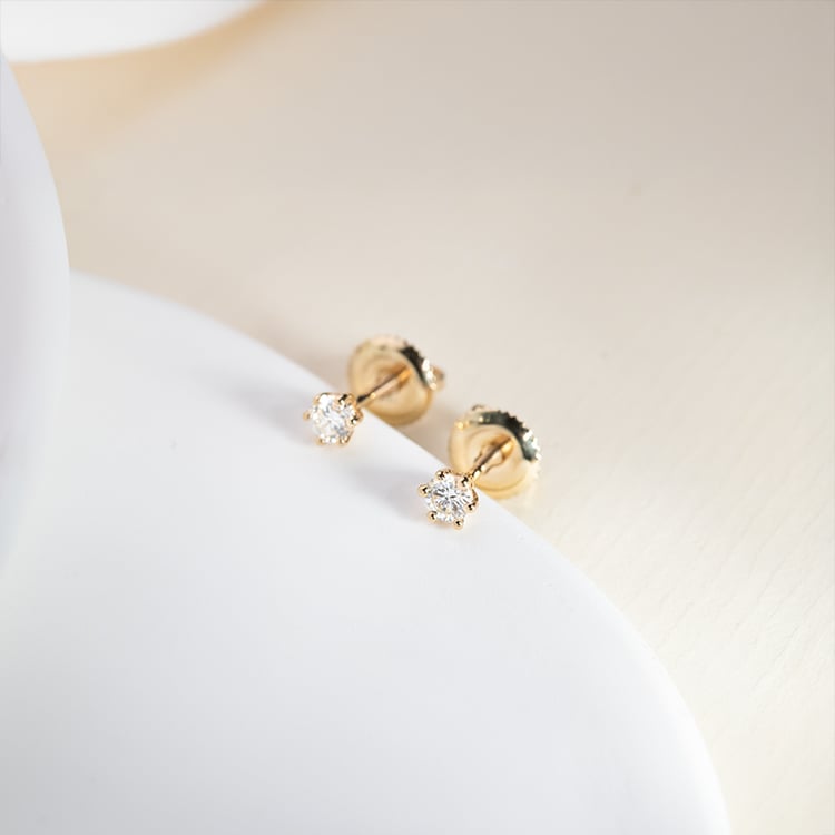 Strahlende Ohrrstecker mit 0.20ct Diamanten Docala 151304