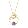 Anhänger Mutter und Kind mit Amethyst und Diamant Ella