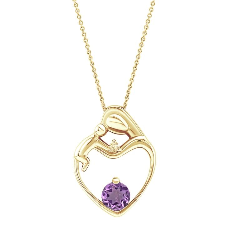 Anhänger Mutter und Kind mit Amethyst und Diamant Ella 134310