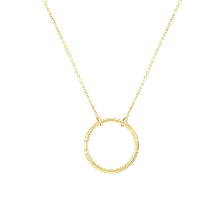 Silberne Halskette mit minimalistischer Form Karma