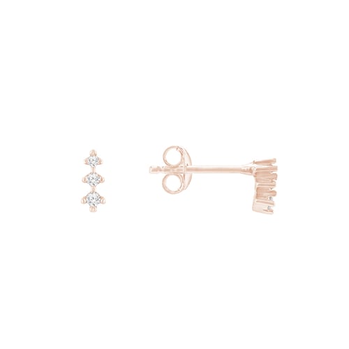 Zarte Ohrstecker mit Diamanten Linus
