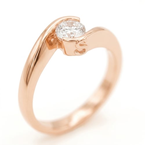 Verlobungsring mit Buchstaben und Diamanten Saffar