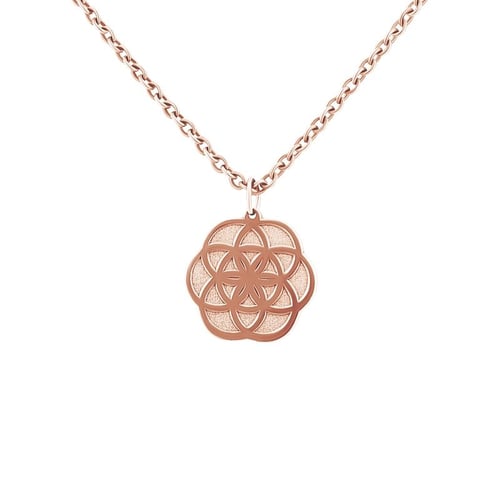 Silberner Yoga Anhänger Flower of Life