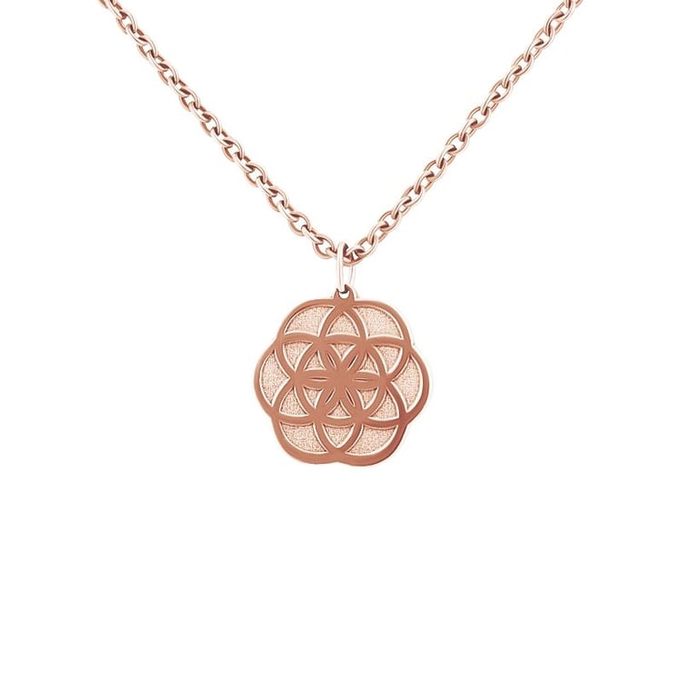 Silberner Yoga Anhänger Flower of Life 133081