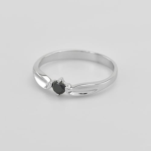 Verlobungsring mit schwarzem Diamant Amrusha