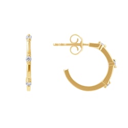 Runde Ohrringe mit Lab Grown Diamanten Ramila