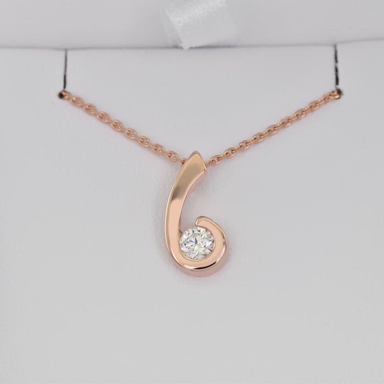 Zarte diamantene Eleganz in der goldenen Anhänger Renu 22895