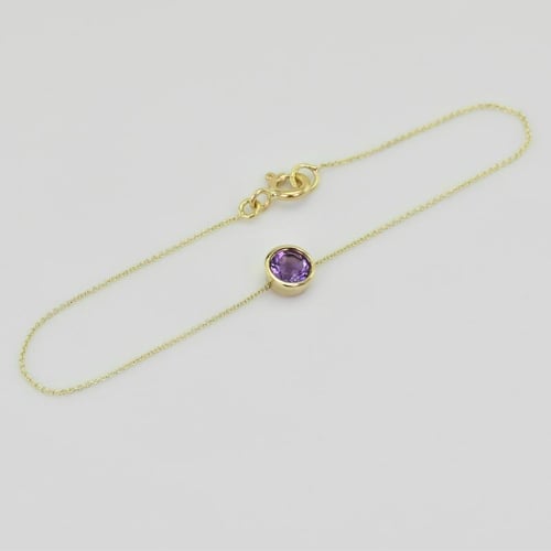 Goldarmband mit Amethyst Arleth
