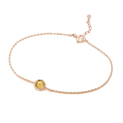 Silbernes Armband mit Citrin Arleth