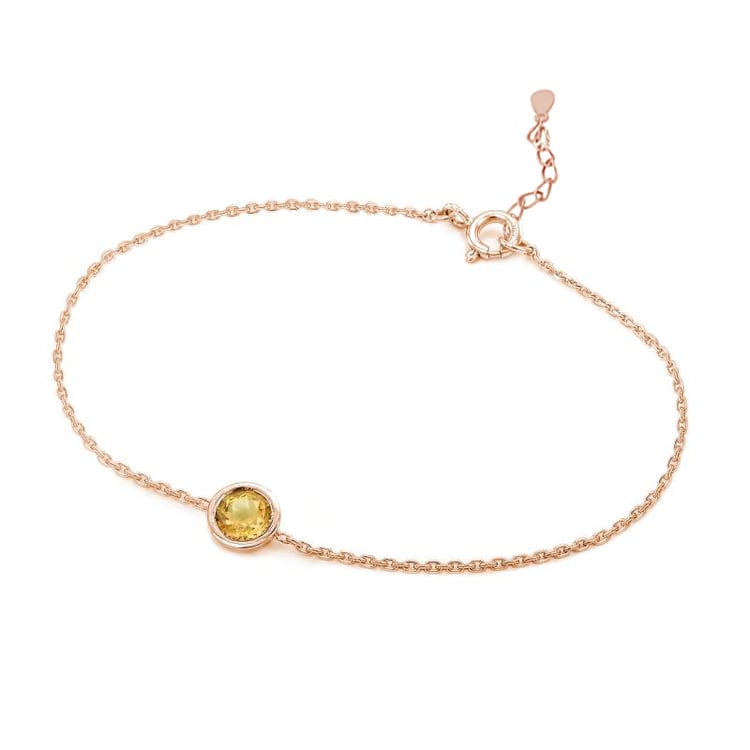 Silbernes Armband mit Citrin Arleth 104933