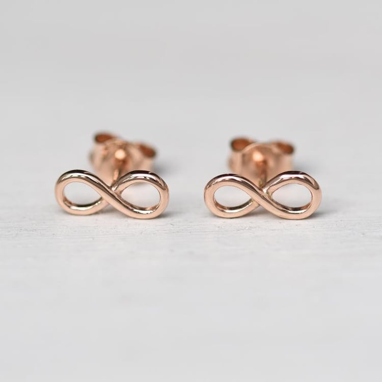 Schmuckset aus Gold mit Unendlichkeitszeichen Infinity 47822