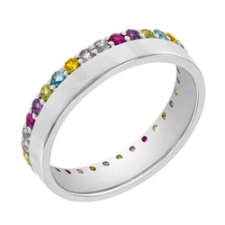 Eternity Ring aus Gold mit Edelsteinen Hevanna