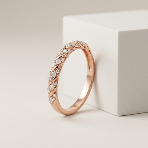 Gedrehter Eternity-Ring mit Lab Grown Diamanten Rami