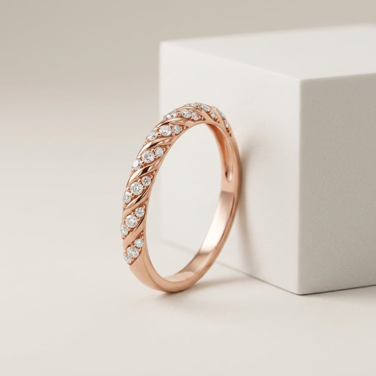 Gedrehter Eternity-Ring mit Lab Grown Diamanten Rami 169726