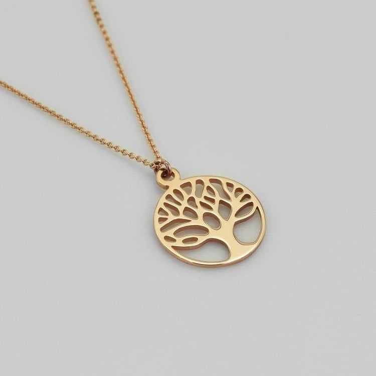 Anhänger aus Gold mit Baum des Lebens Zlatten 42341