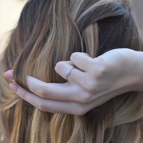 Goldring voller Diamanten Hevela
