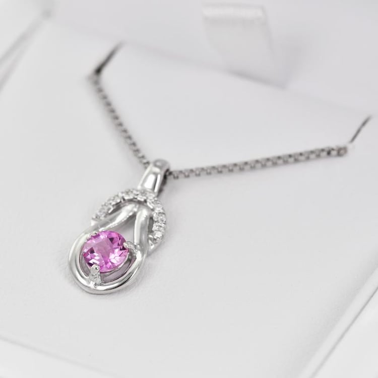 Halskette mit Saphir 20387