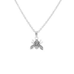Zarter silberner Anhänger mit Biene Bee
