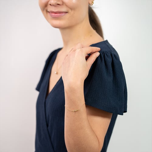 Armband mit gelben ungeschliffenen Diamanten Wiul