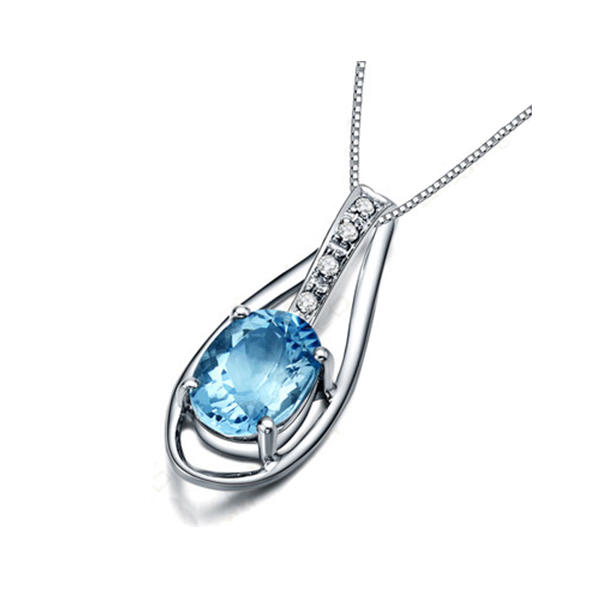 Anhänger mit Aquamarin 9979