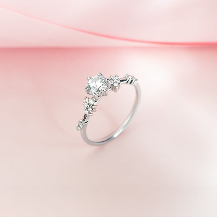 Goldener Verlobungsring mit 0.51ct IGI zertifiziertem Lab Grown Diamanten Therese 150206