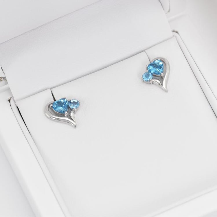 Silbernes Schmuckset mit Topasen Arivali 15021