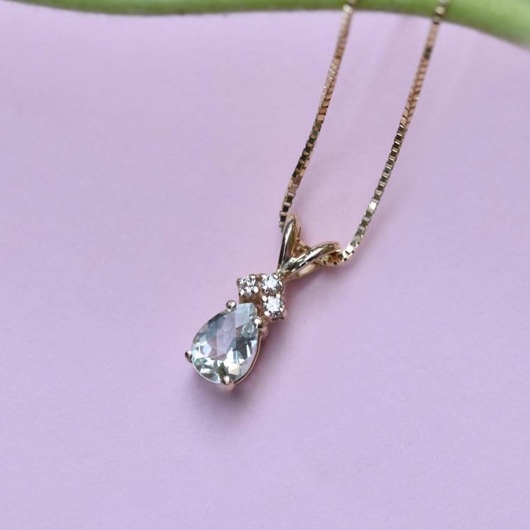 Goldanhänger mit Amethystträne und Diamanten Electrah 21249