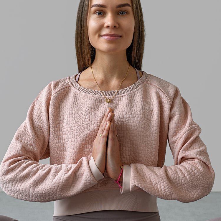 Silberne Yoga Halskette Lotosblume 134167