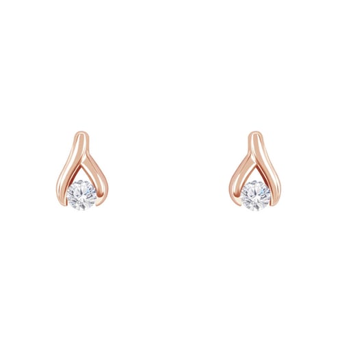 Dezente Ohrstecker mit Lab Grown Diamanten Fox