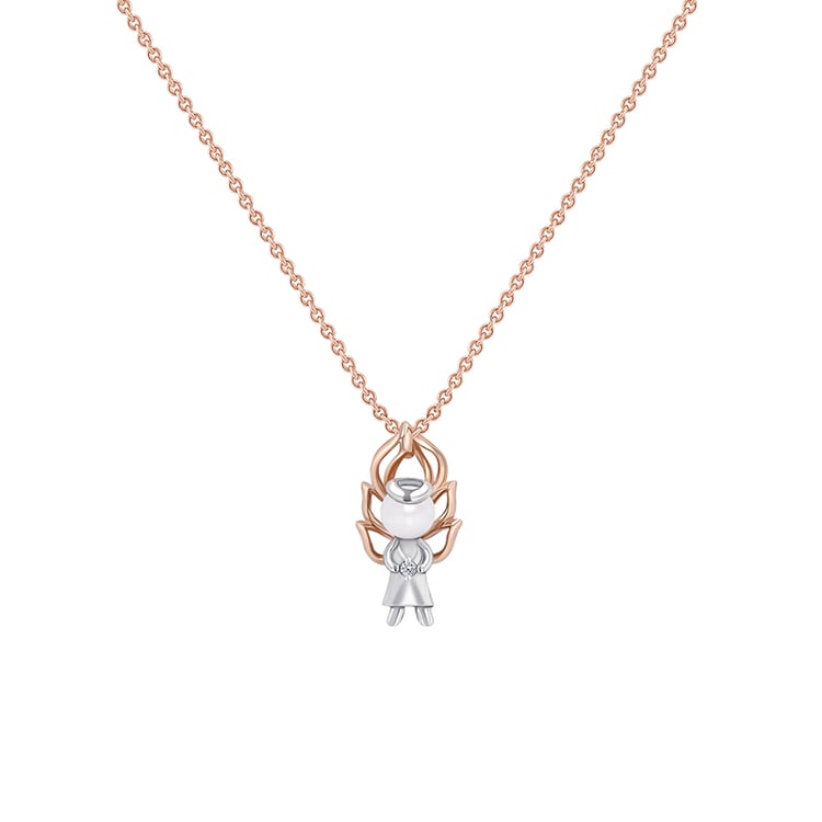 Anhänger mit Perle und Diamanten Sheri