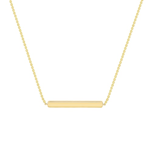 Feine Halskette aus Gold Bar