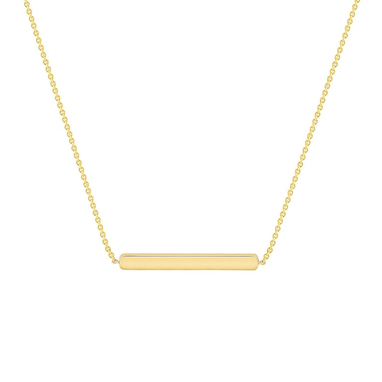 Feine Halskette aus Gold Bar 10344