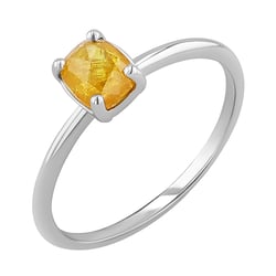 Goldener Ring mit Salt and Pepper Diamanten Reeva