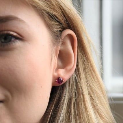 Rubinohrringe aus Gold Chavonah