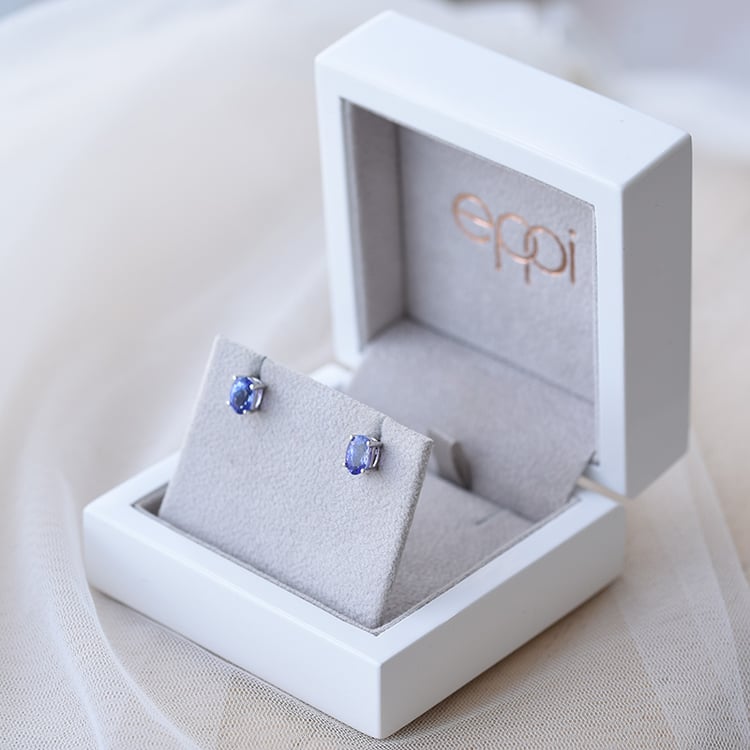 Tansanit Goldohrringe 70912