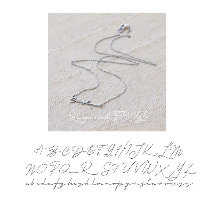 Goldene Namenskette mit Gravur Ihrer Wahl Amael 67521