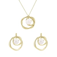 Silbernes Schmuckset mit Perlen Jerioth
